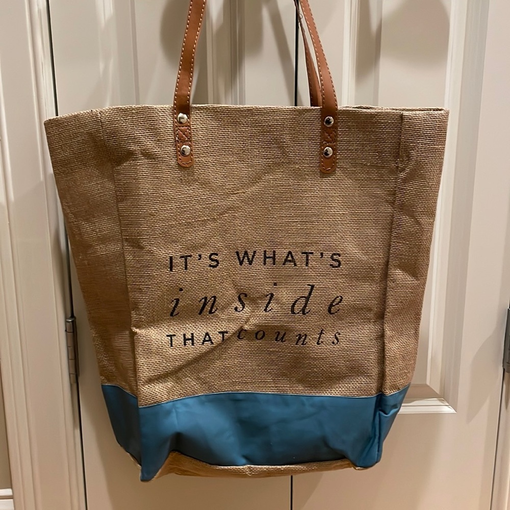 Burlap tote
